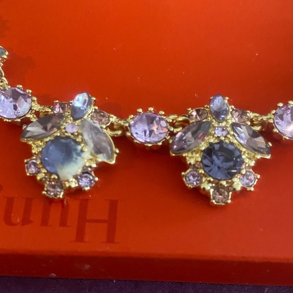 Marchesa Gold and Lavender Necklace - Picture 2 of 5